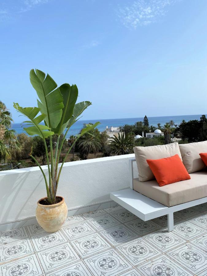 Roof Top Pied Dans L'Eau Panoramic View, 80 Meters From Seaside 함마메트 외부 사진